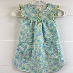 Matilda Jane dress - light blue, yellow and pale turquoise.